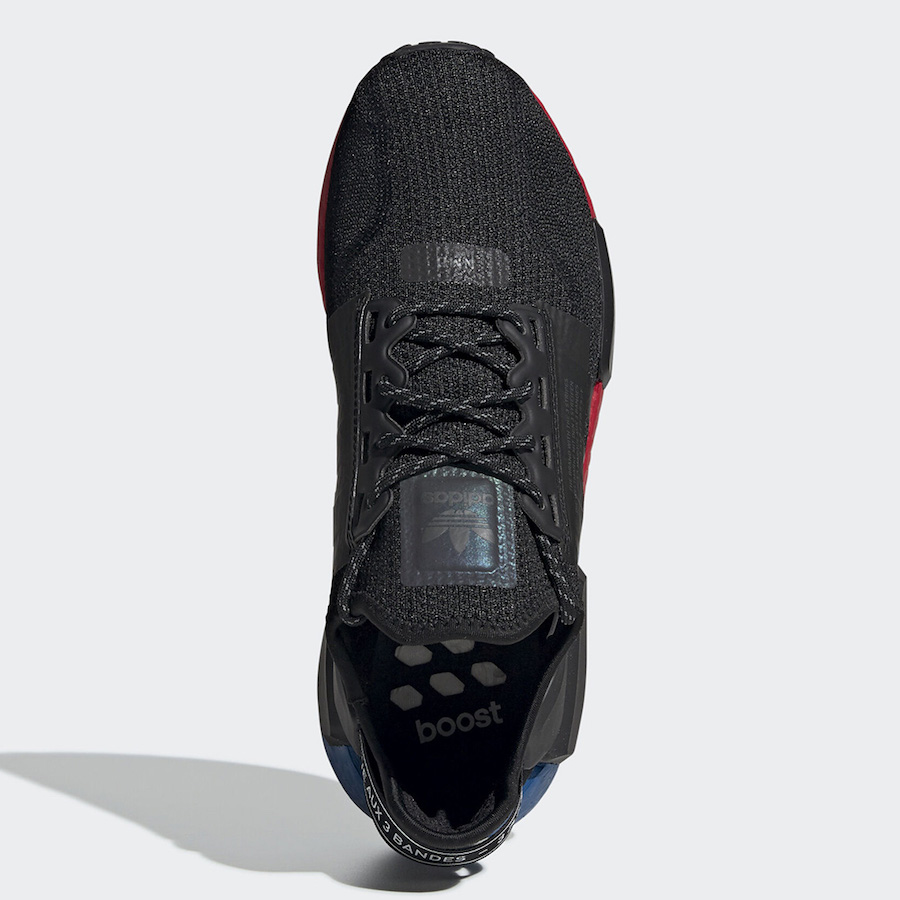 adidas NMD V2 Black Blue Red FV9023 Release Date Info