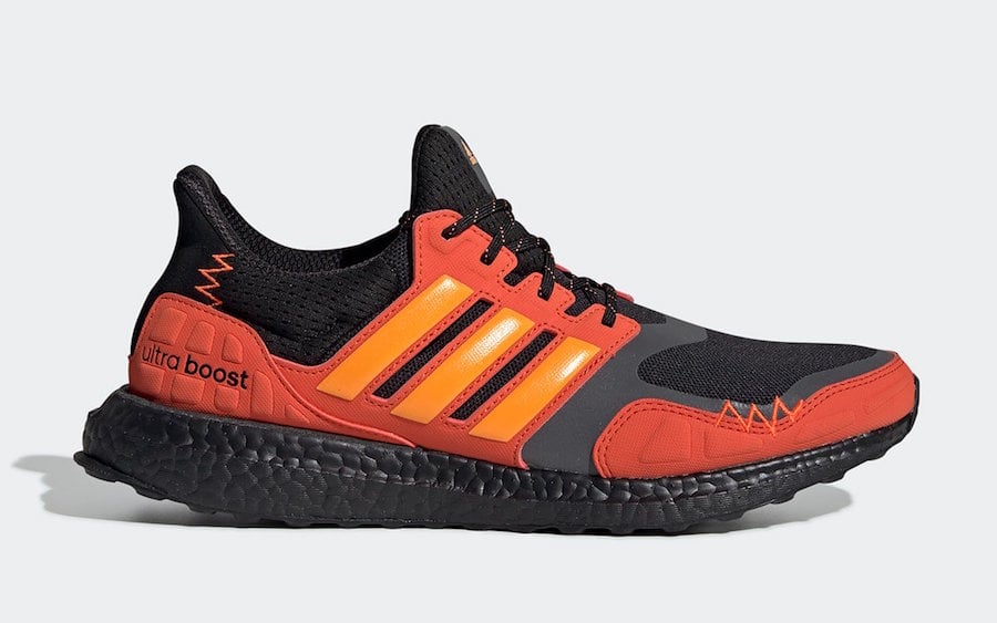 orange and green ultra boost