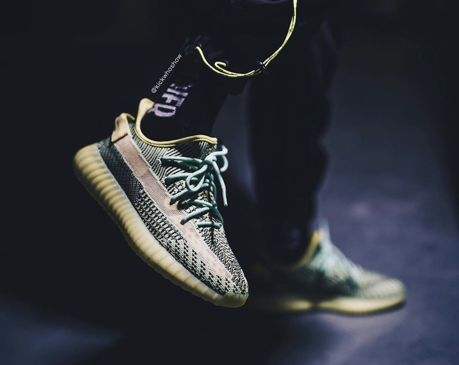 adidas Yeezy Boost 350 V2 Yeezreel On Feet