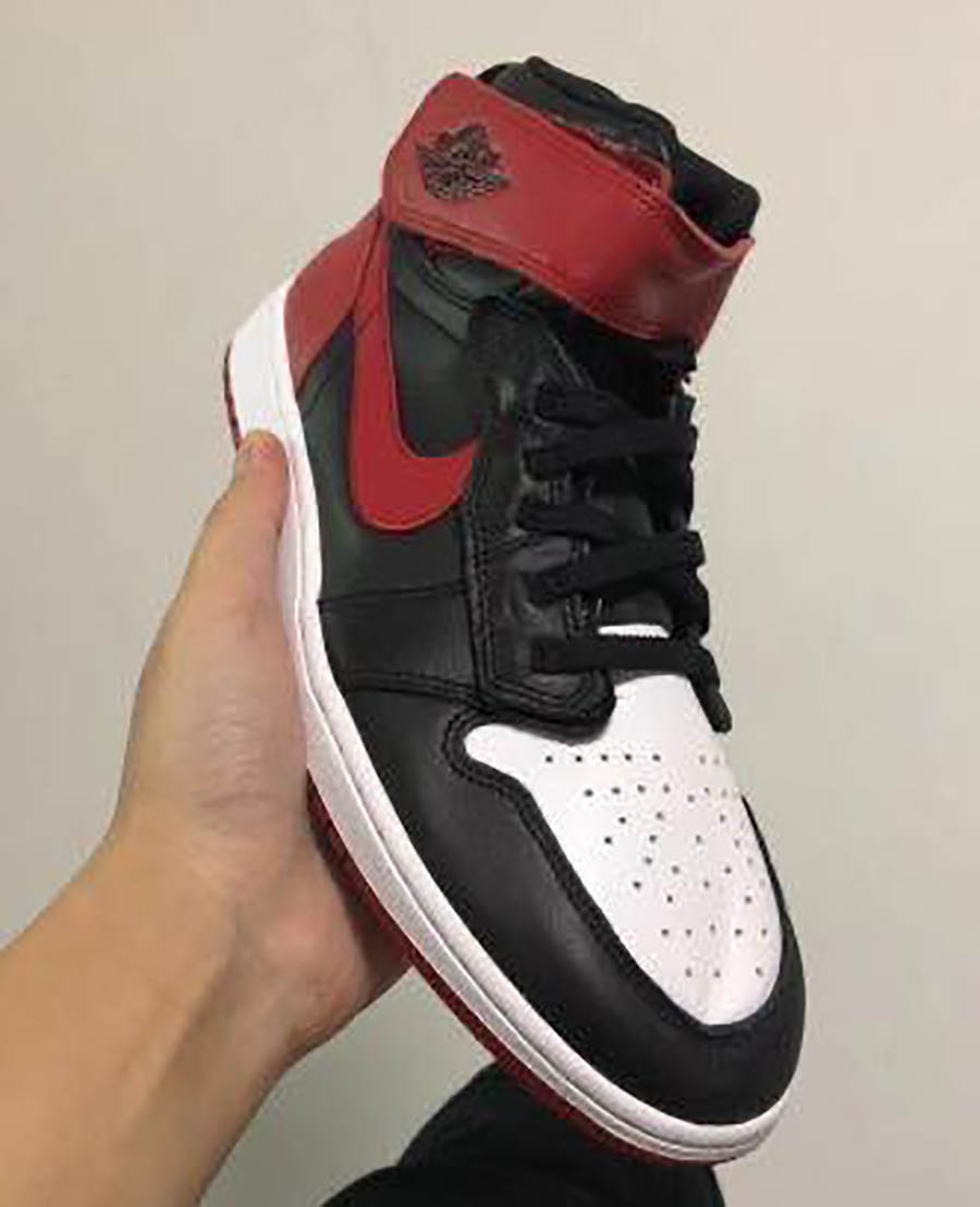 nike air jordan 1 high flyease black toe