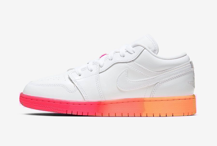 Air Jordan 1 Low GS White Crimson Mango 554723-100 Release Date Info