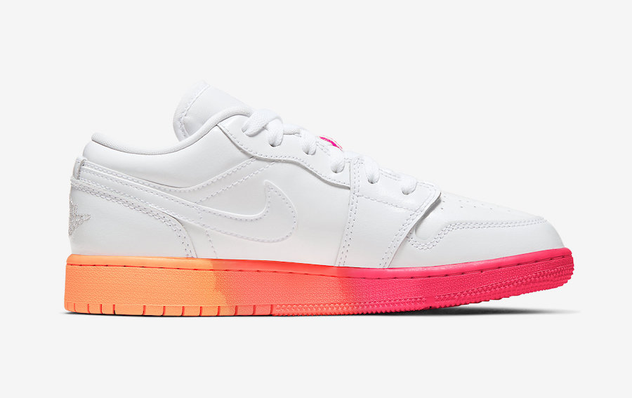 Air Jordan 1 Low GS White Crimson Mango 554723-100 Release Date Info