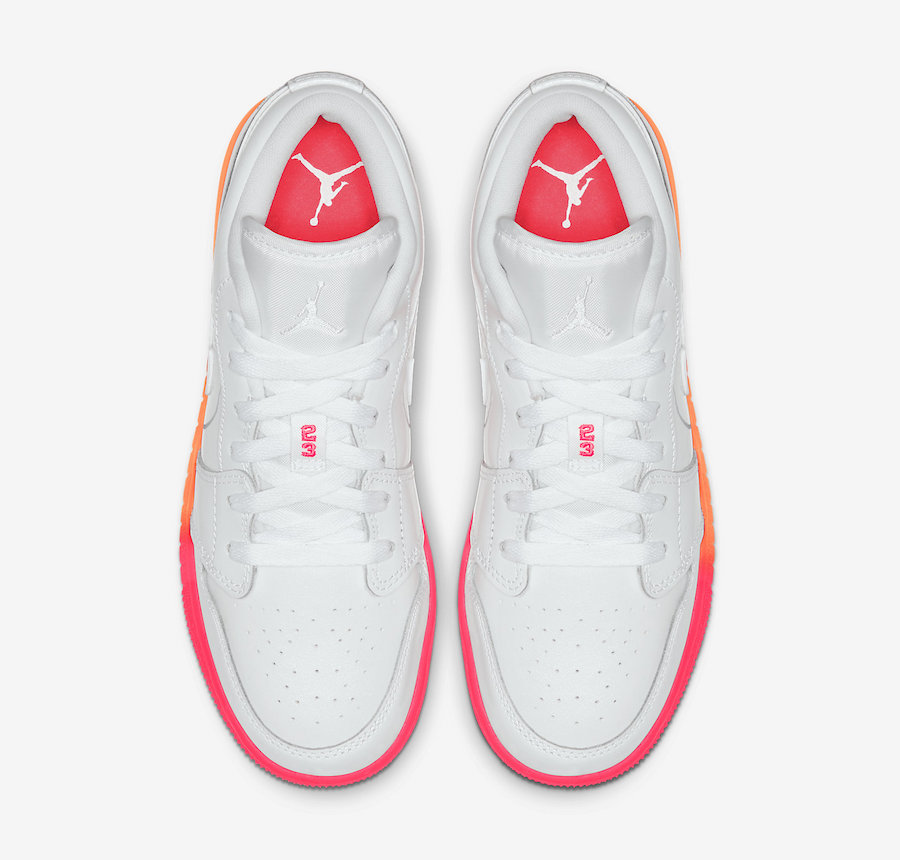 Air Jordan 1 Low GS White Crimson Mango 554723-100 Release Date Info