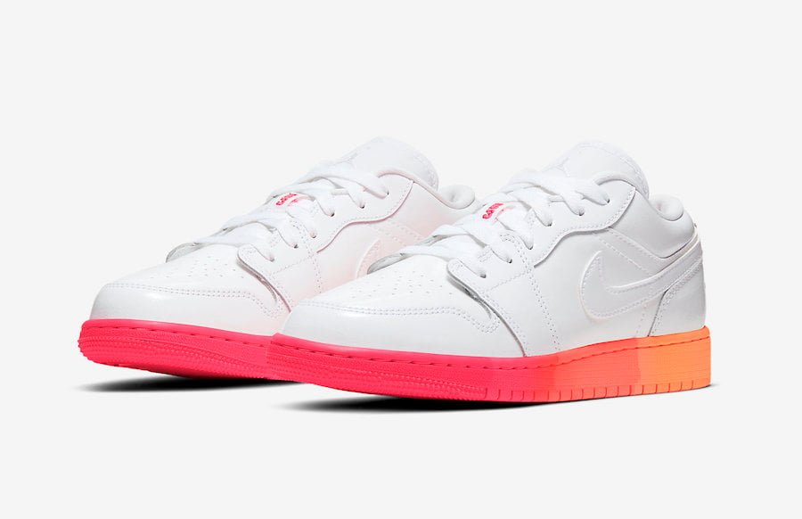 Air Jordan 1 Low GS White Crimson Mango 554723-100 Release Date Info