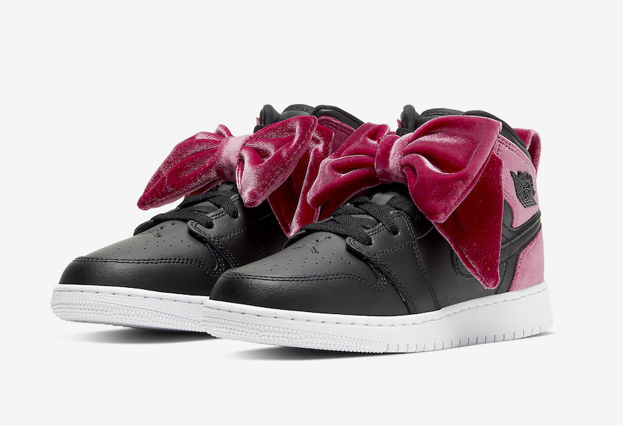 Air Jordan 1 Mid Bow Black Noble Red CK5678-006 Release Date Info