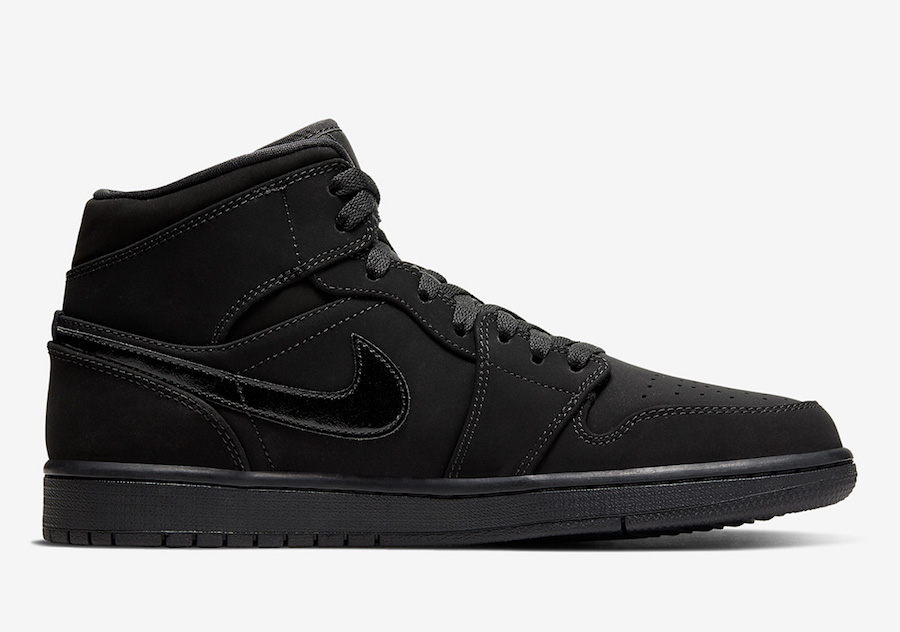 Air Jordan 1 Mid Triple Black 554724-056 Release Date Info