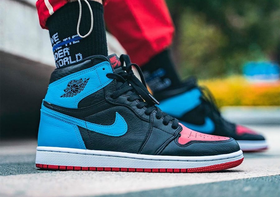 Air Jordan 1 UNC to Chicago CD0461-046 On Feet