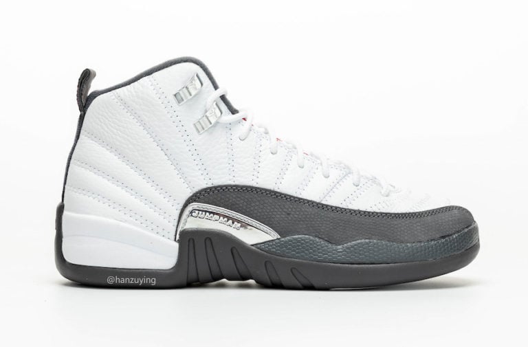 air jordan 12 white dark grey