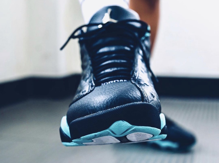 Air Jordan 13 Island Green 414571-030 On Feet