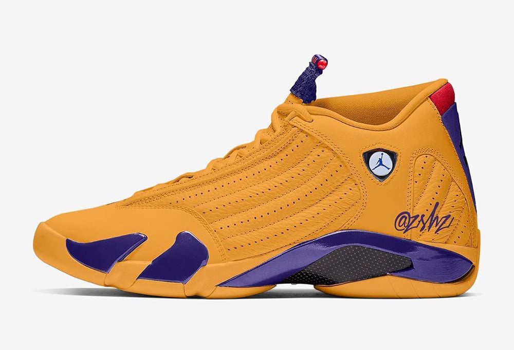 Air Jordan 14 University Gold Court 