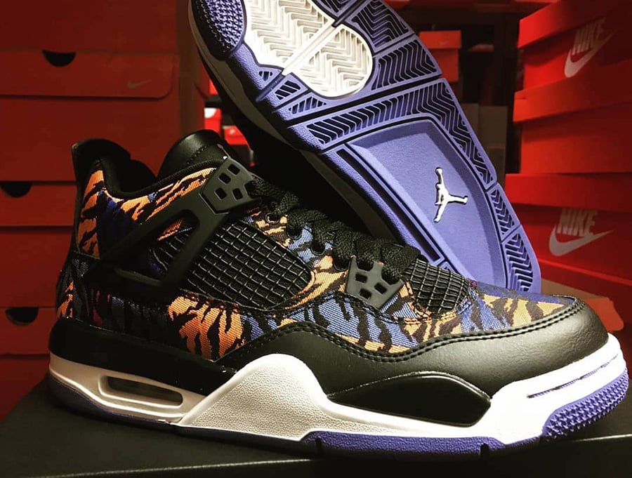 Air Jordan 4 GS Tiger Camo Rush Violet BQ9043-005 Release Date Info