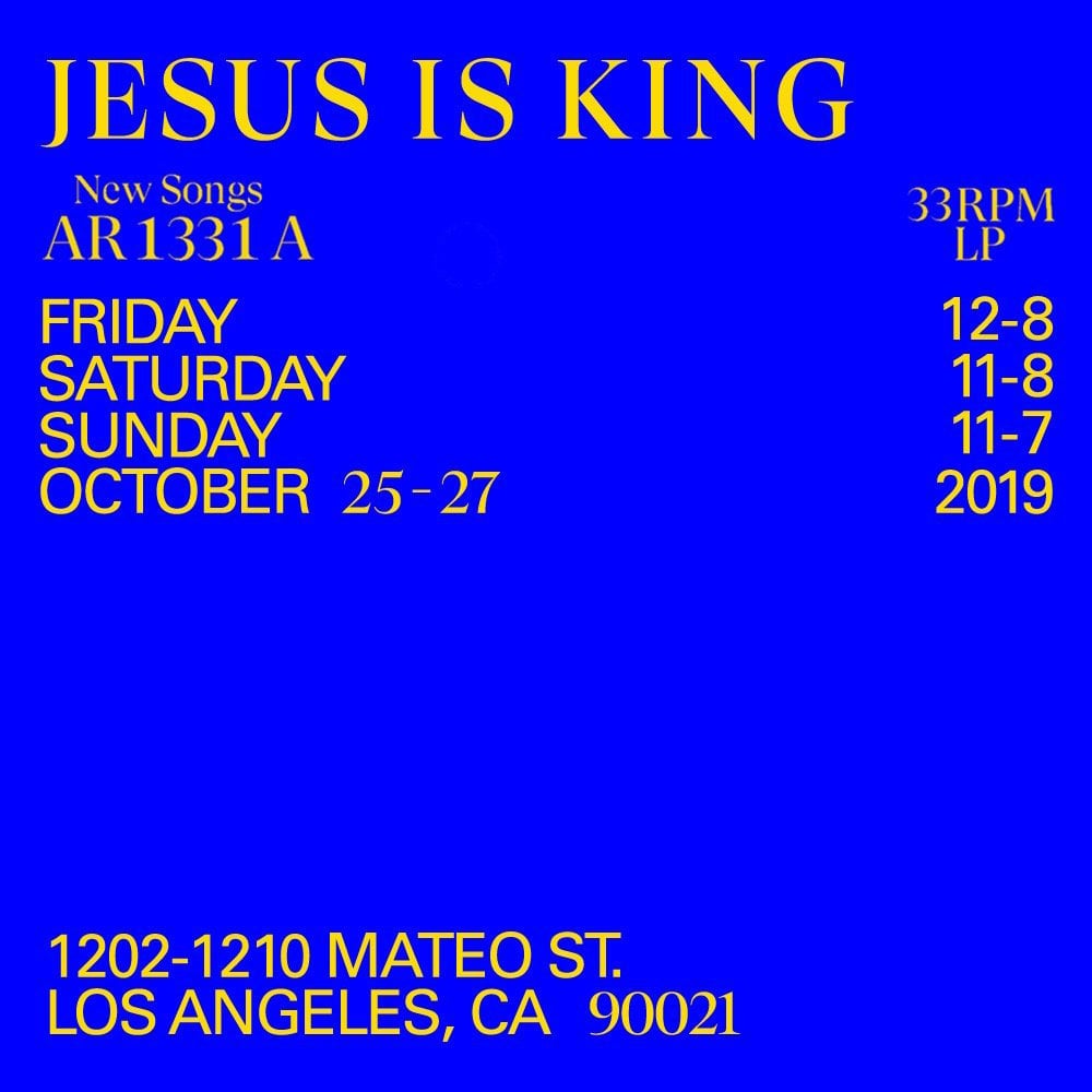 Jesus Is King Pop-Up