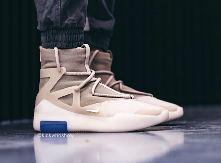 Nike Air Fear of God 1 Oatmeal AR4237-900 On Feet