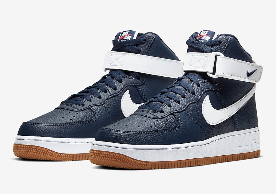 Nike Air Force 1 High in Obsidian and Gum