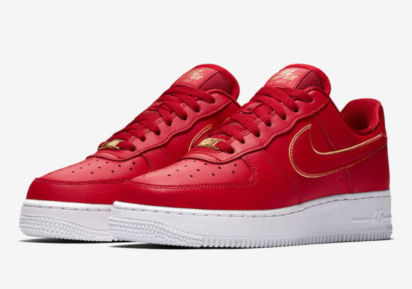red air force 1 with gold