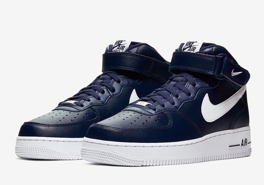 Nike Air Force 1 Mid Midnight Navy 