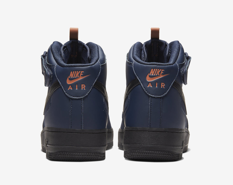 Nike Air Force 1 Mid Obsidian Dusty Peach BQ4592-400 Release Date Info