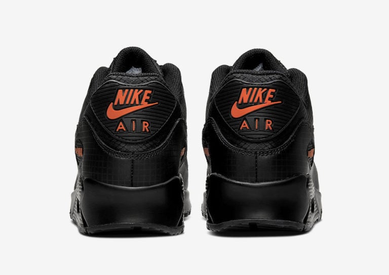 nike air max 90 black orange
