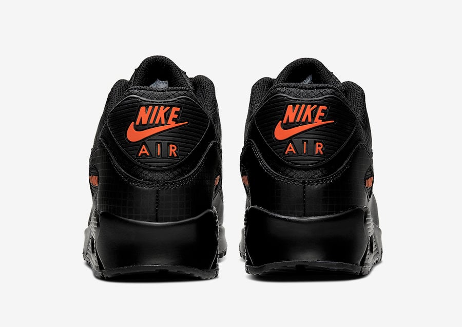 black and orange airmax