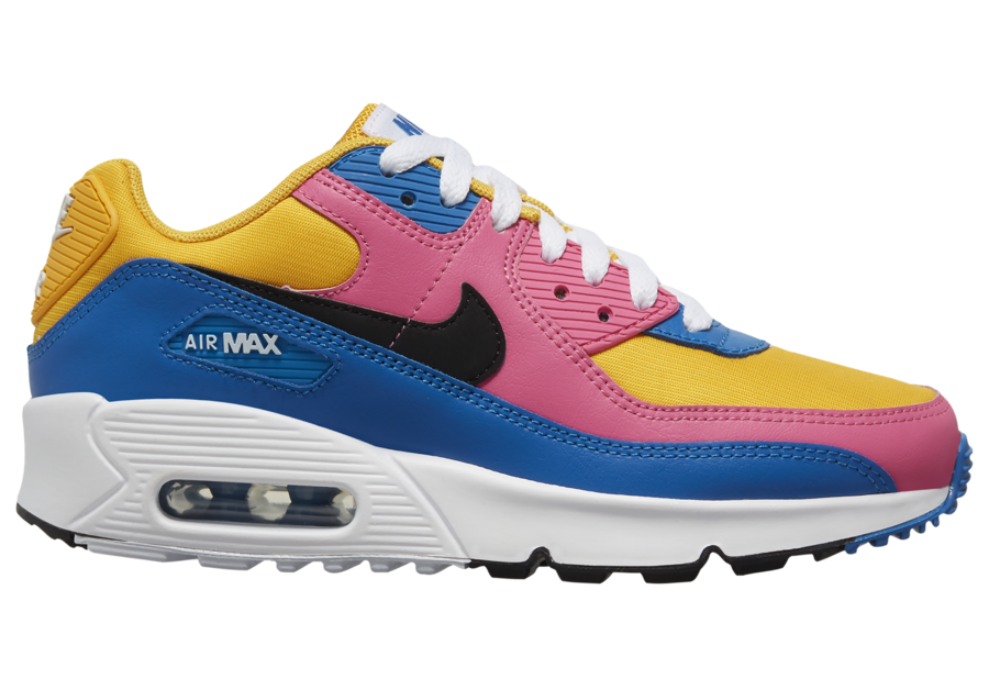 Nike Air Max 90 GS Gold Pink Blue CD6864-700 Release Date Info