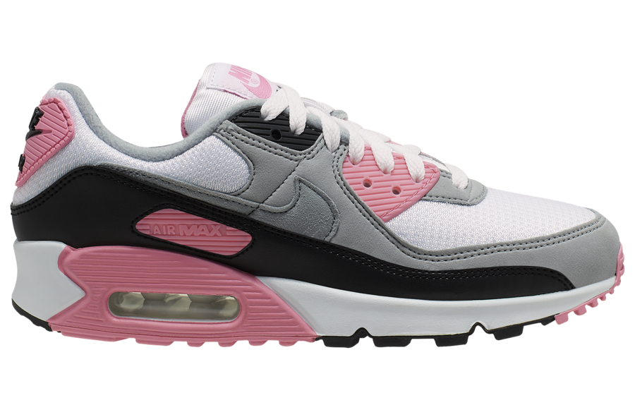 white pink black air max