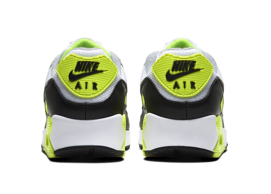 Nike Air Max 90 White Particle Grey Black Volt Release Date Info