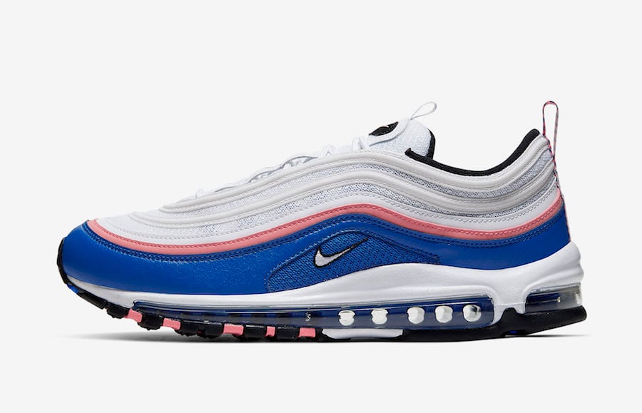 royal blue and white air max 97