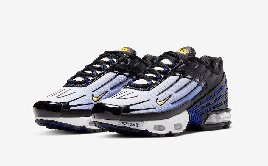 air max plus 3 white blue