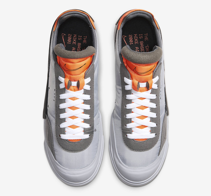 Nike Drop Type LX Wolf Grey Total Orange AV6697-002 Release Date Info