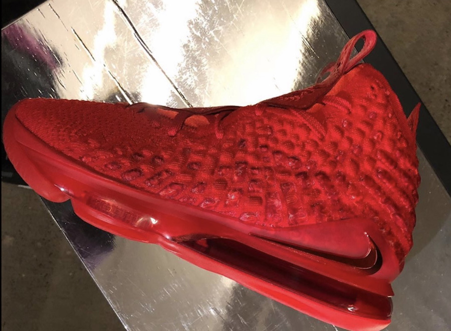 Closer Look at the Nike LeBron 17 ‘University Red’