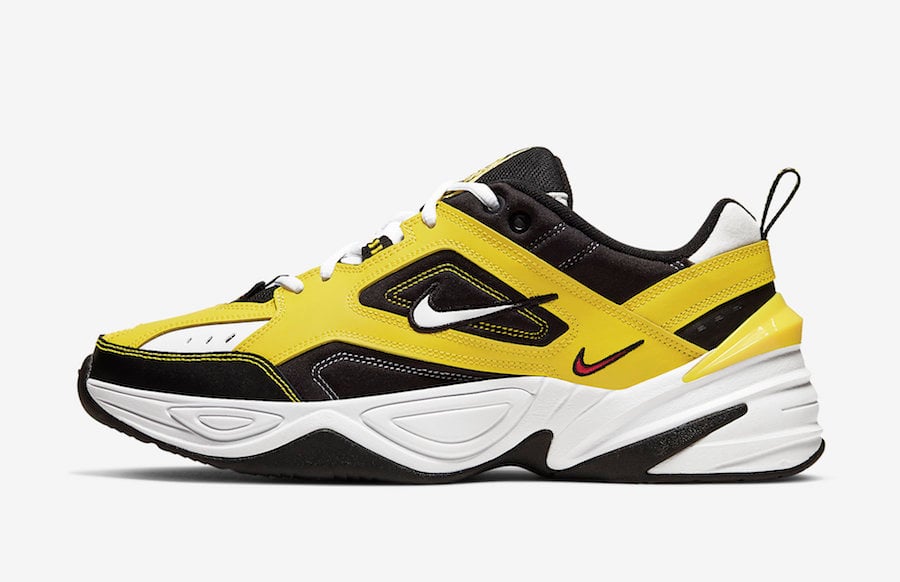 nike m2k tekno black yellow