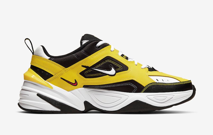 nike m2k tekno yellow black