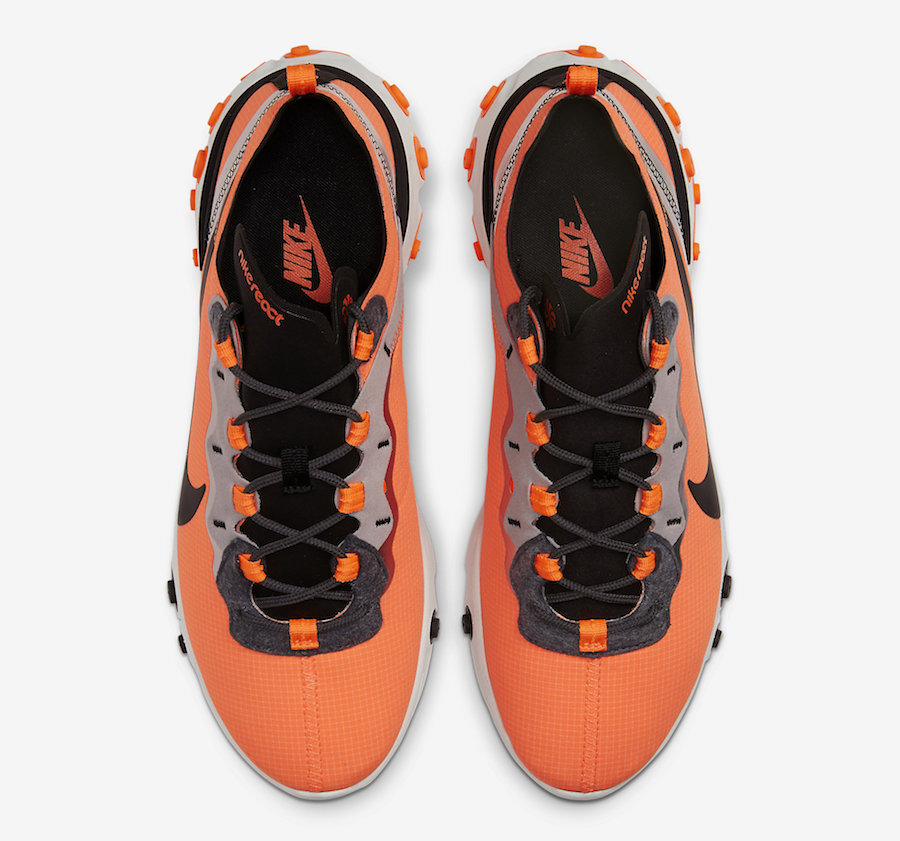 Nike React Element 55 Orange Black CQ4600-800 Release Date Info