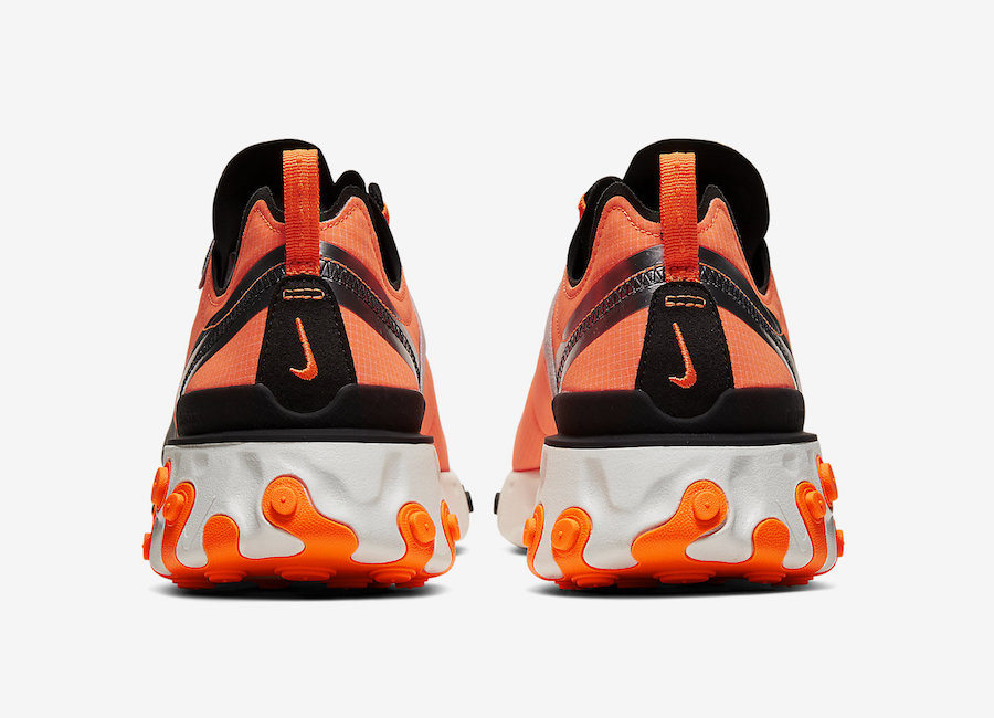 Nike React Element 55 Orange Black CQ4600-800 Release Date Info