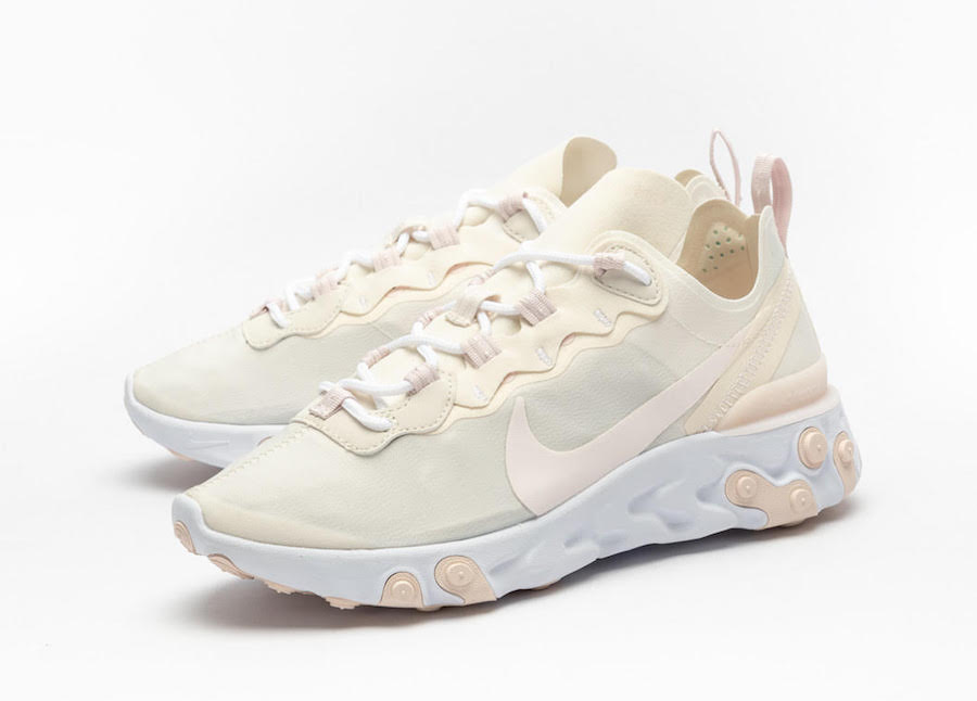 Nike React Element 55 in ‘Pale Ivory’