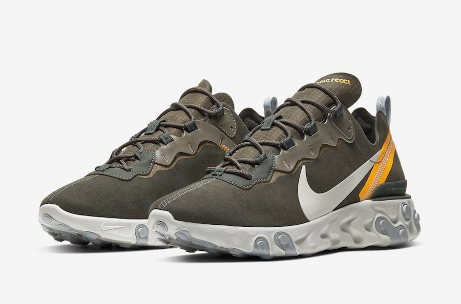 This Nike React Element 55 Features Premium Suede