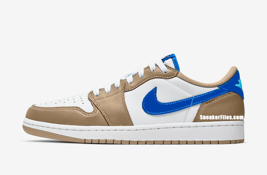 jordan 1 low desert ore royal blue