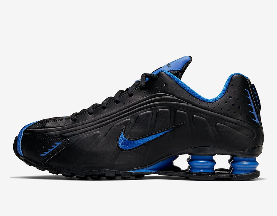 Nike Shox R4 Black Game Royal Blue 104265-053 Release Date Info