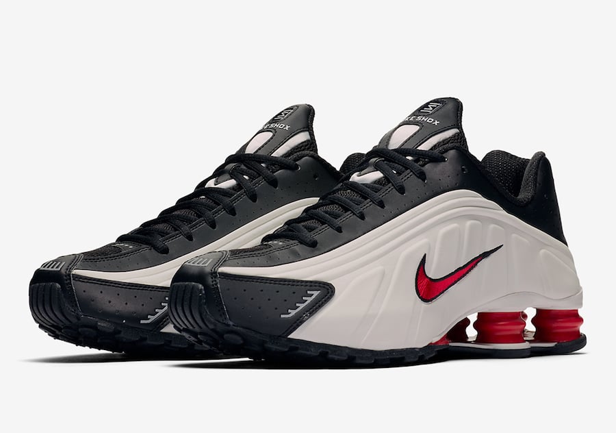 Nike Shox R4 Platinum Tint University Red Black 104265-050 Release Date Info