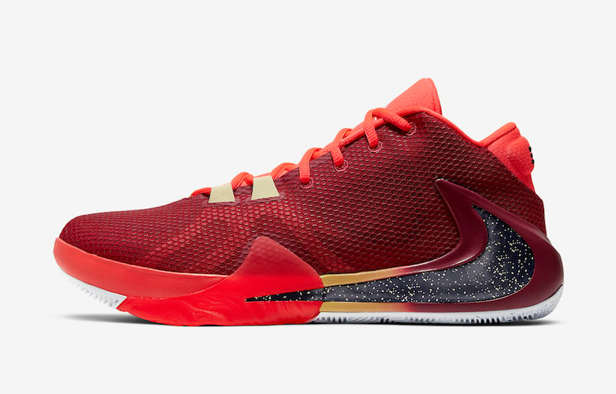 Nike Zoom Freak 1 All Bros Noble Red Opening Night BQ5422-600 Release Date Info
