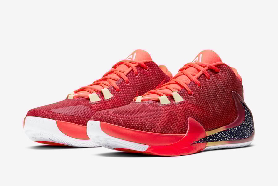 Nike Zoom Freak 1 All Bros Noble Red Opening Night BQ5422-600 Release Date Info Nike Zoom Freak 1 All Bros Noble Red Opening Night BQ5422-600 Release Date Info