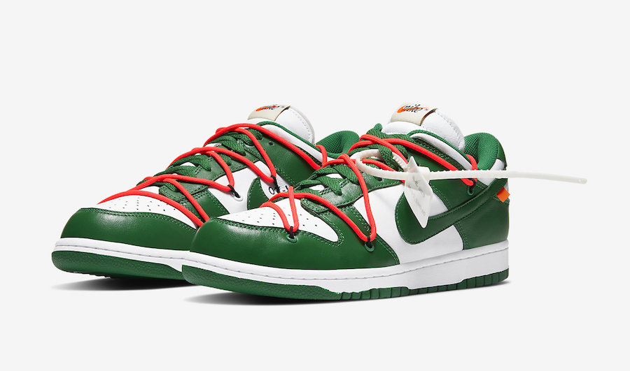 Off-White Nike Dunk Low White Green CT0856-100 Release Date Info
