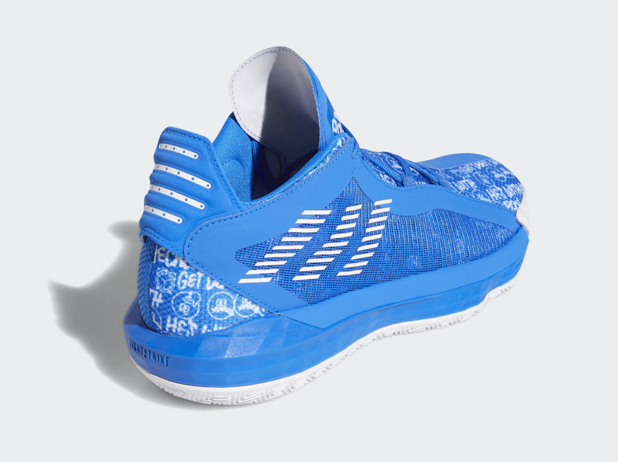 adidas Dame 6 Hecklers Blue FU6809 Release Date Info