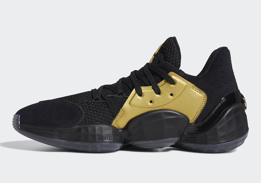 adidas Harden Vol 4 Black Gold EF8648 Release Date Info