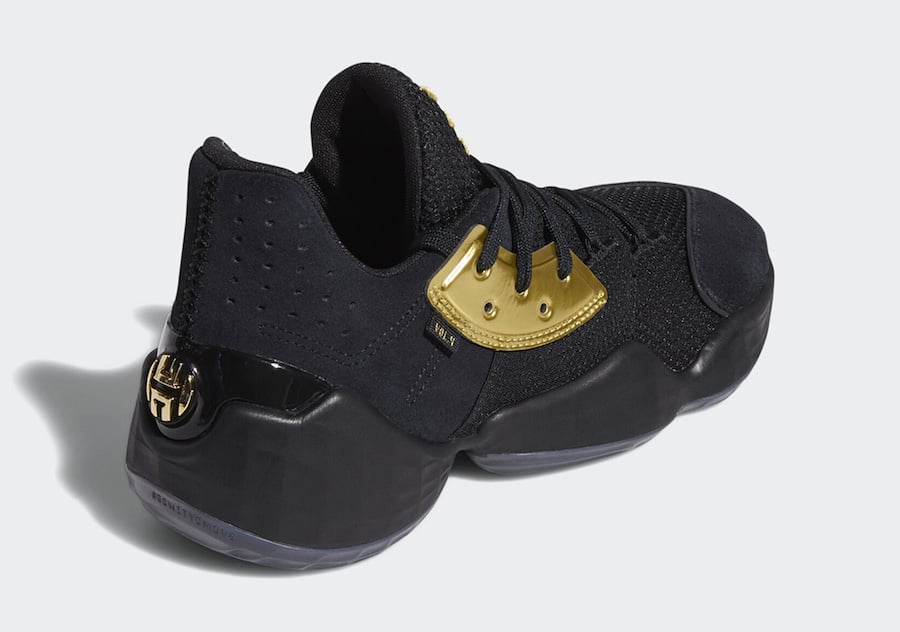 adidas Harden Vol 4 Black Gold EF8648 Release Date Info