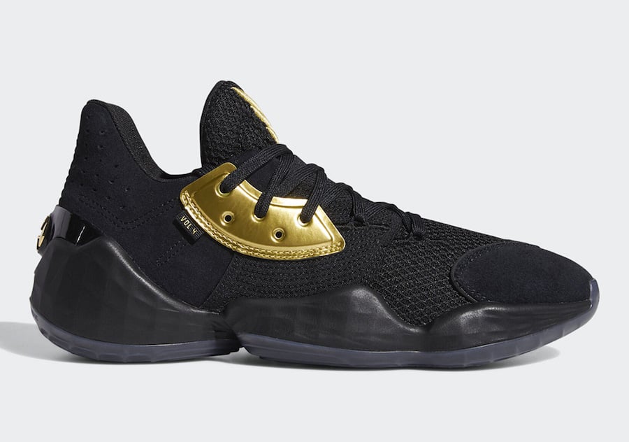 adidas Harden Vol. 4 in Black and Gold