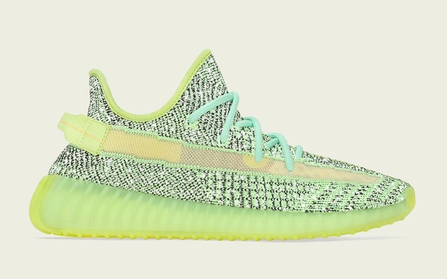 yeezy 350 glow reflective