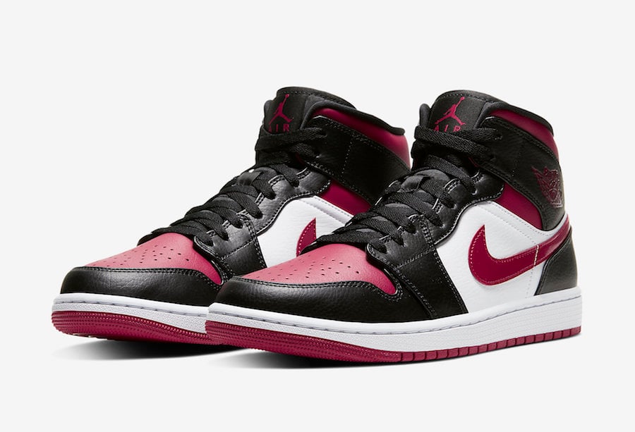 jordan 1 mid red toe