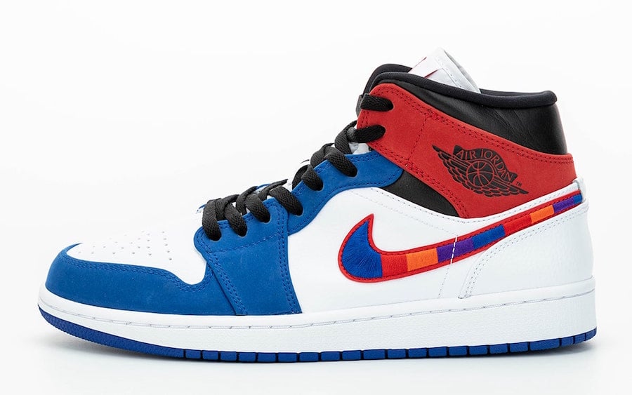 Air Jordan 1 Mid Multicolor Swoosh 852542-146 Release Date Info