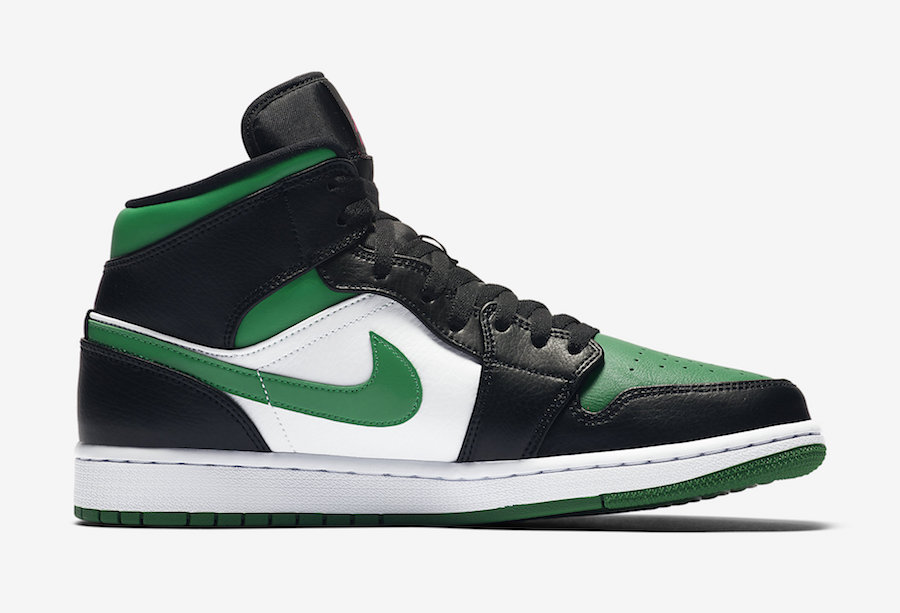 Air Jordan 1 Mid Pine Green Toe 554724-067 Release Date